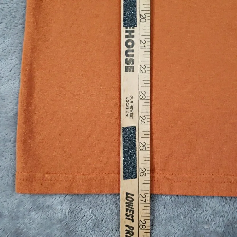 Harley Davidson T Shirt Short Sleeve Las Vegas Cafe Orange Biker Men's Sz L